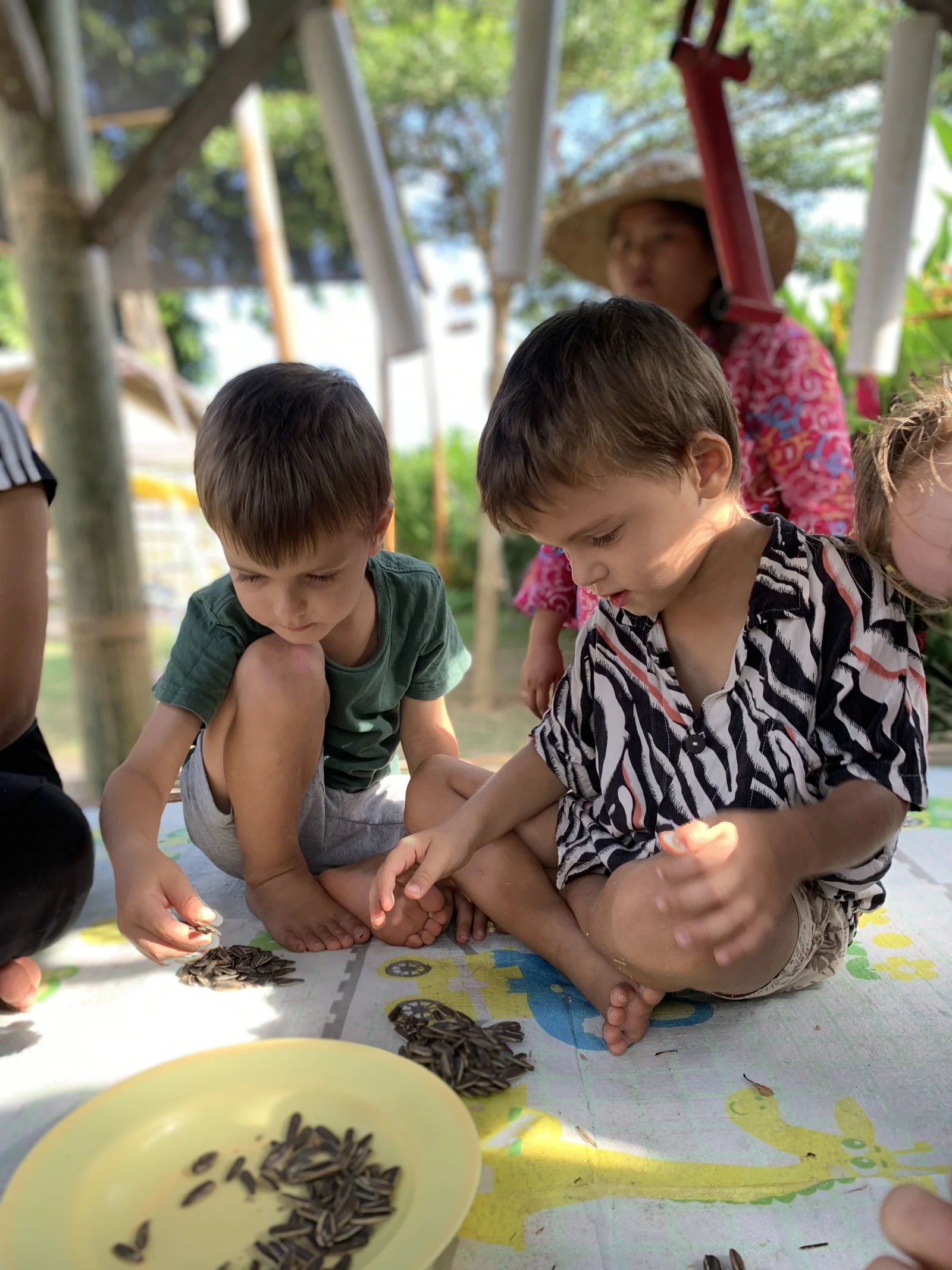 Children playing outdoors